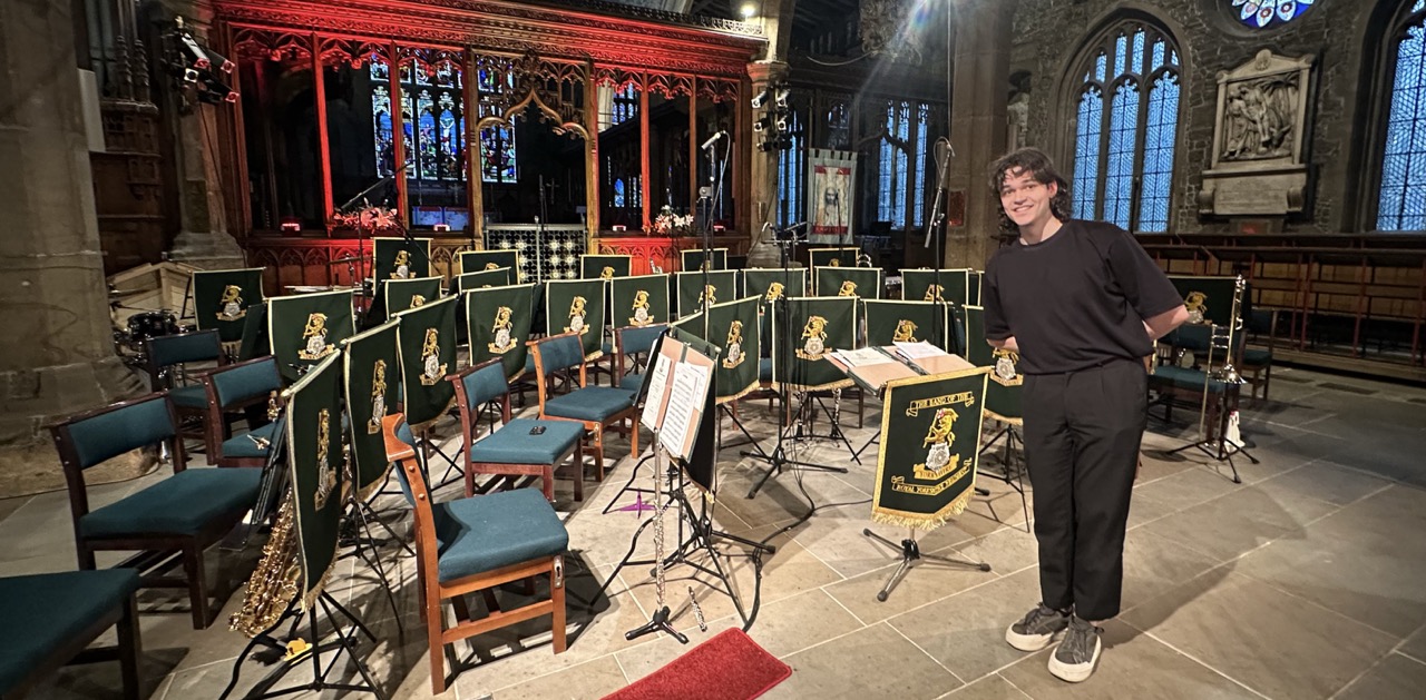 Paulius Levickas working in the studio